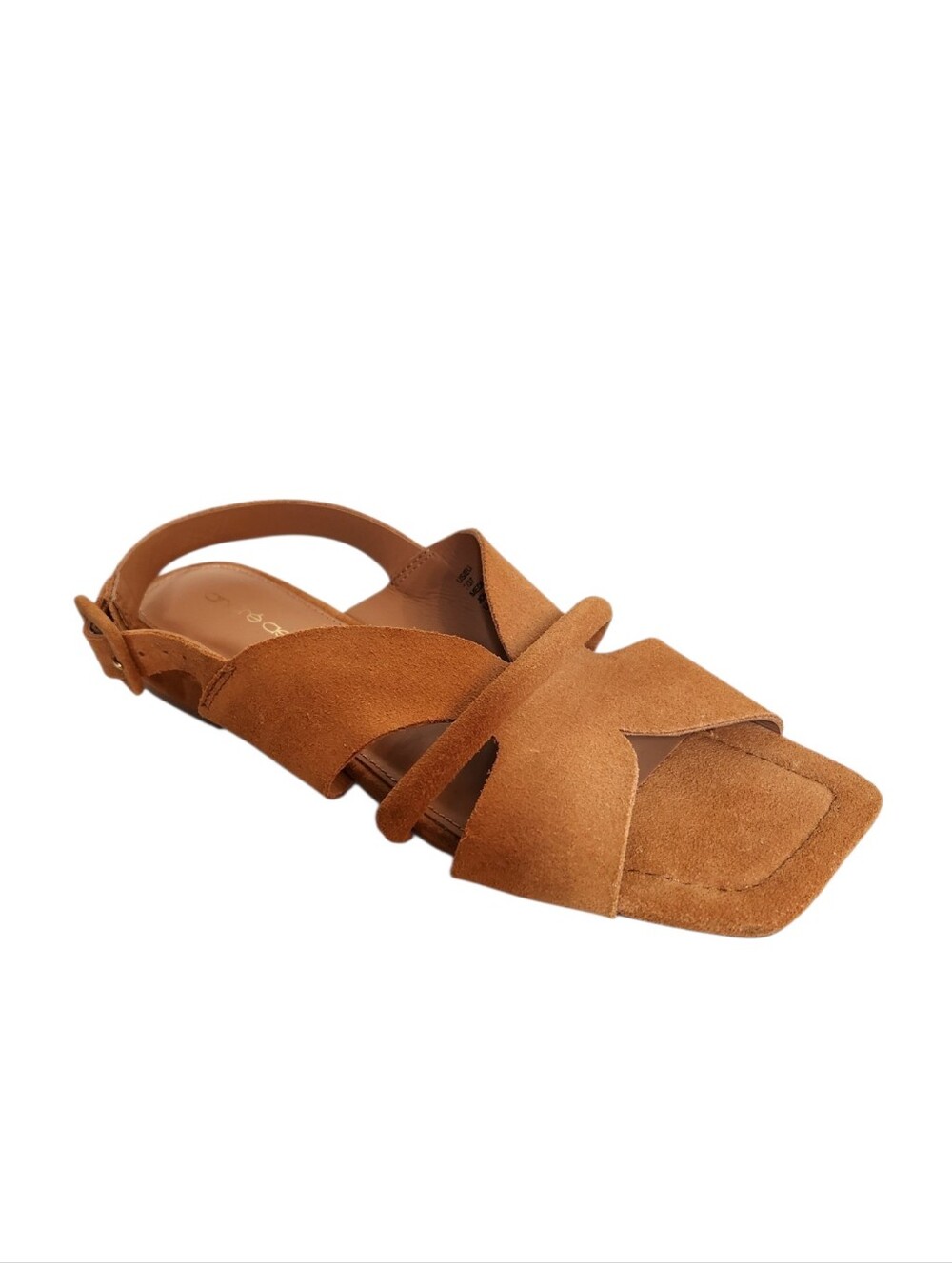 Andre Assous Journee Sandals Caramel Suede 7/37 M